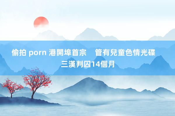 偷拍 porn 港開埠首宗    管有兒童色情光碟    三漢判囚14個月